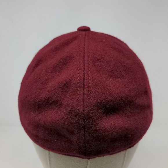 H&M Men's Fitted Hat Red Size L/58 Wool Polyester Blend Blank - Picture 6 of 9